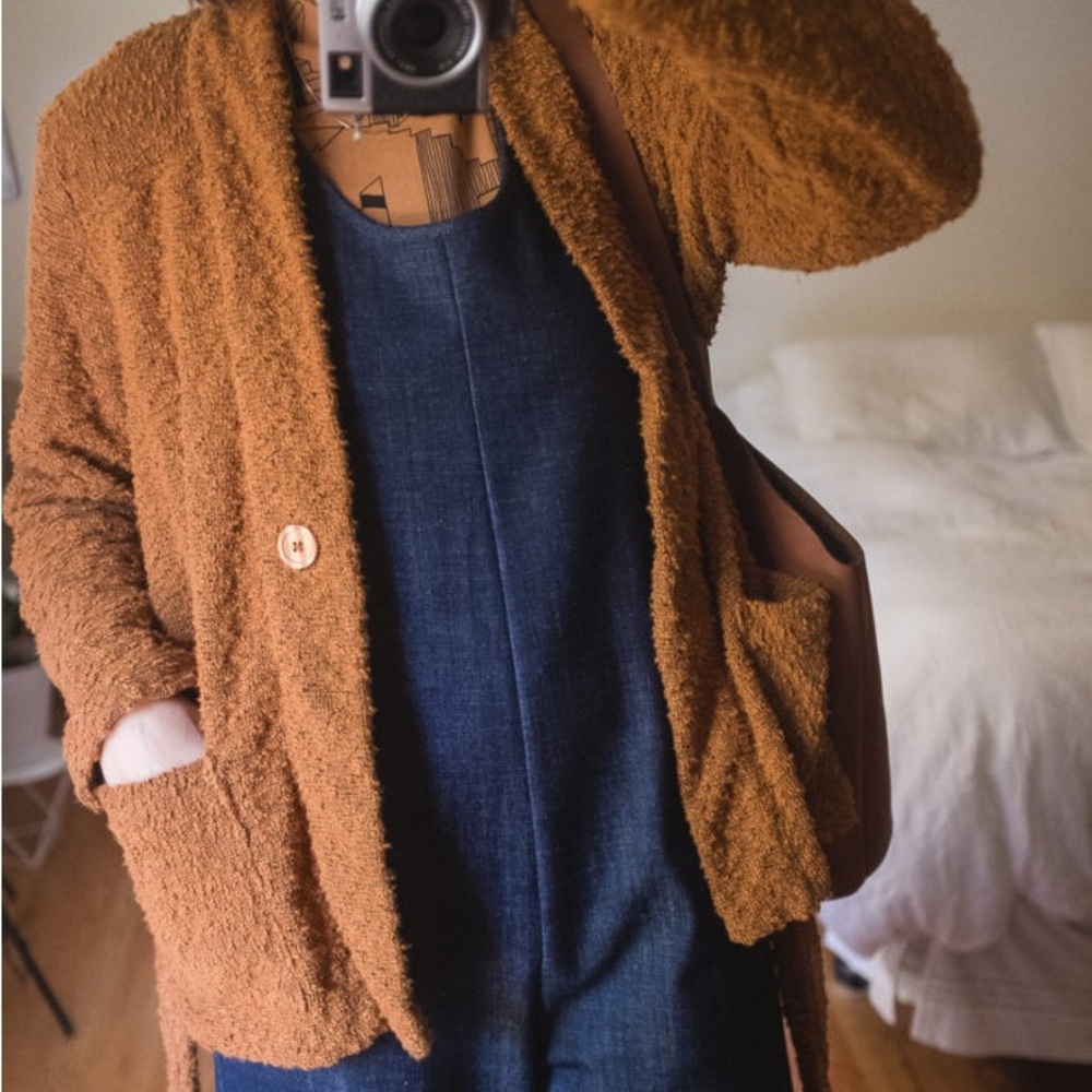 North of West Pebble Knit Jacket in Toffee